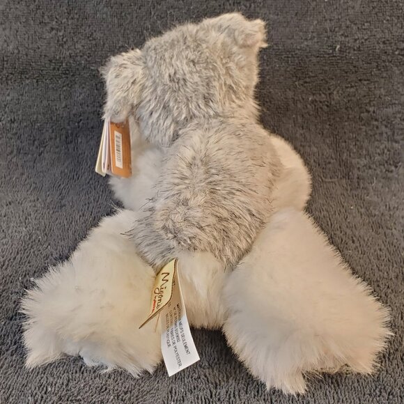 "Miyoni" Miniature Schnauzer Plush Toy by Aurora. 9 in - Picture 5 of 13